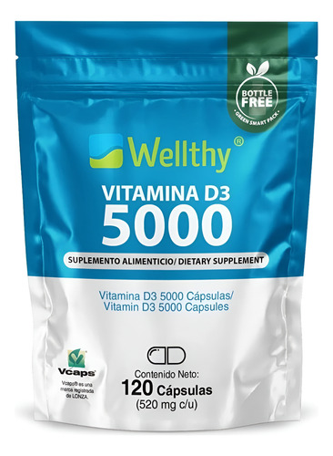 Wellthy Vitamina D3 5000 120caps