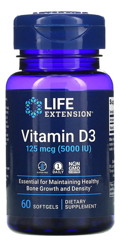 Life Extension Vitamin D3 5000 60softg