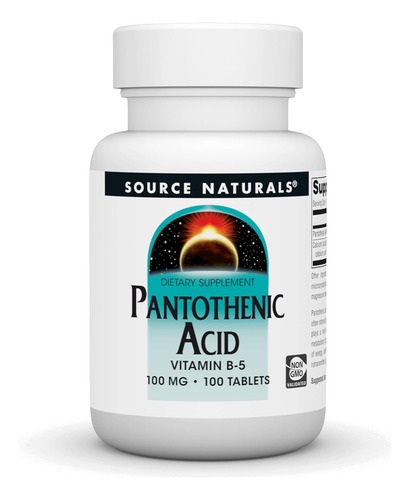Source Naturals Pantothenic acid B5 100tabs