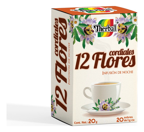 Therbal 12 Cordiales flores 20sobres