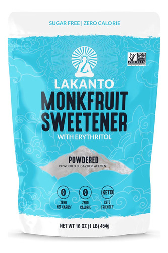 Lakanto Powdered Monkfruit Sweetener 454g