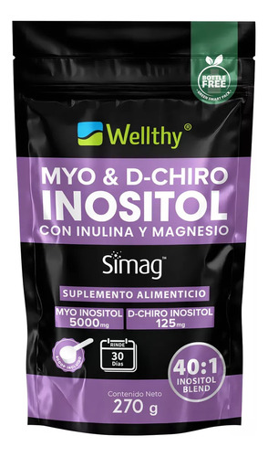 Wellthy Myo & D-Chiro Inositol 270g