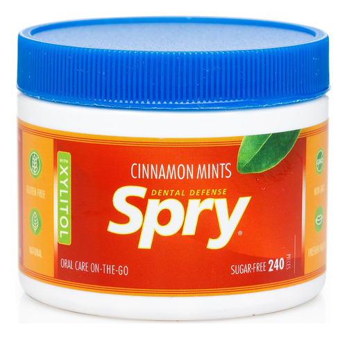 Spry Dental Defense Cinnamon Mints 240pc