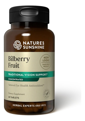 Natures Sunshine Bilberry Fruit 60tabs