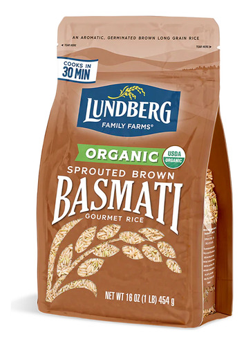 Lundberg organic brown basmati rice 454g