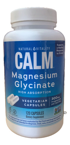 Natural Vitality Calm Magnesium Glycinate 120caps