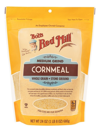 [BRM-12-CORNM-680] Bobs Red Mill Medium Grind Cornmeal 680g