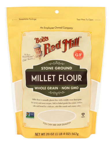 [BRM-12-HMILL-567] Bobs Red Mill Millet Flour 567g