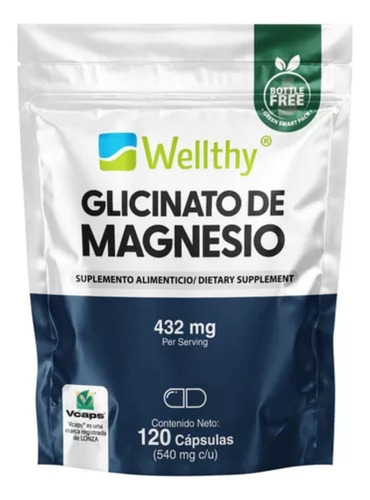 Wellthy Glicinato de magnesio 120caps