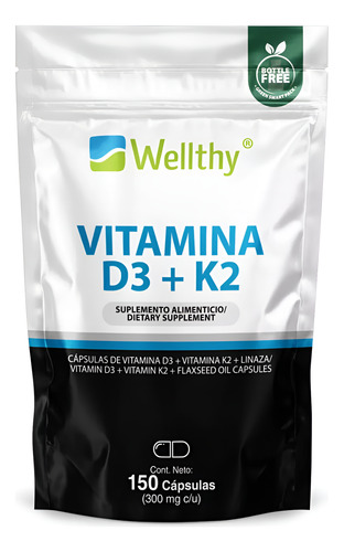 Wellthy Vitamina D3 + K2 150caps