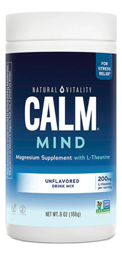 Natural Vitality Calm Mind unflavored Powder 168g