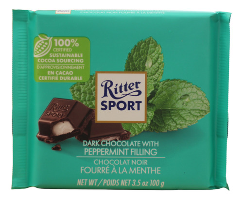 Ritter Sport Chocolate Peppermint 100g