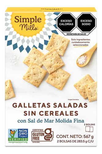 Simple Mills Galletas saladas sin cereales 567g