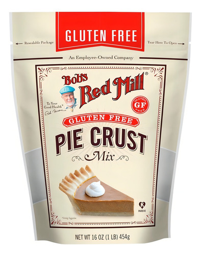 Bobs Red Mill Pie Crust Mix Base Para Pay Sin Gluten 454g