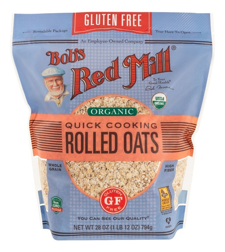 [BRM-11-AROCR-794] Bobs Red Mill Rolled oats quick cooking Organic gf 794g