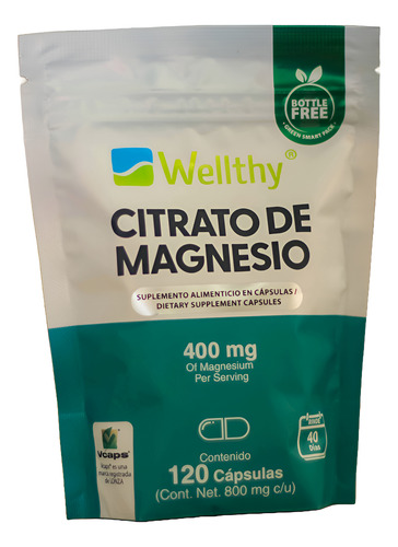 Wellthy Citrato de magnesio 120caps