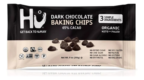 HU Organic Dark Chocolate Baking Chips