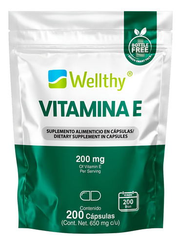 Wellthy Vitamina E 200caps