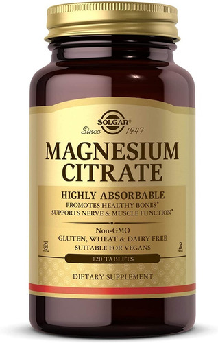 Solgar Magnesium Citrate 120tab