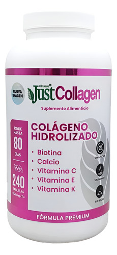 Just Collagen Colageno hidrolizado 240tabs
