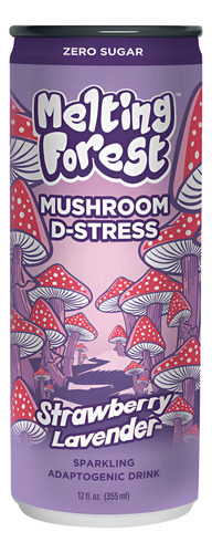 Melting Forest Mushroom D-Stress Strawberry lavender 355ml
