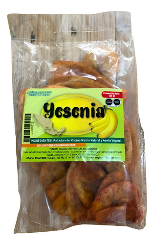 Yesenia Platano Macho Enchilado Frito En Tiras 125g