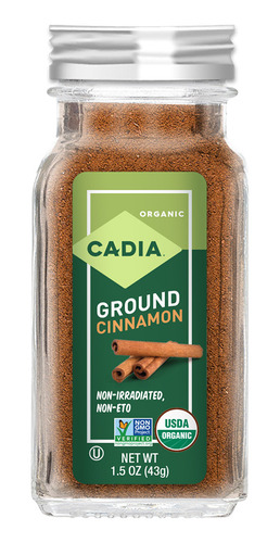 [CADORGRCINN43] Cadia organic ground cinnamon 43g
