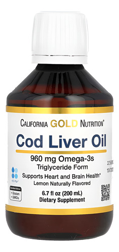 [CGNCLO200] California Gold Nutrition Cod liver oil 200ml