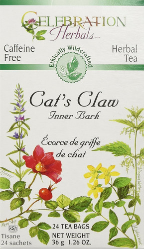 [CHHTCFCC24] Celebration Herbals Herbal Tea Caffeine Free Cat´s Claw Inner Bark 24b