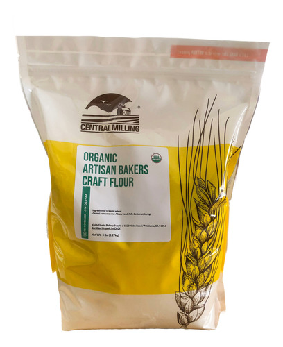 [CMILOARBC2270] Central Milling organic Artisan Bakers Craft flour 2.27kgs.