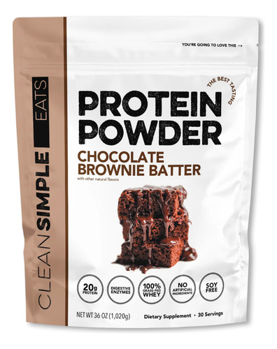 Clean Simple Eats Protein Powder Brownie Batter 1,020 g