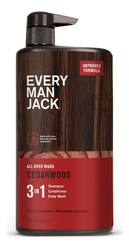 Every Man Jack Mens wash 3 in 1 852ml