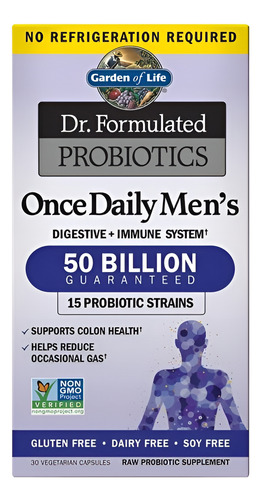 Garden Of Life Probiotics Once Daily Mens 50b 30caps