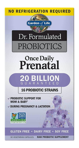 Garden Of Life Probiotics Once Daily Prenatal 30caps