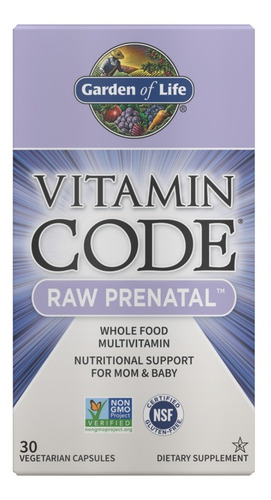 [GOL-21-VCRPRE-30C] Garden Of Life Vitamin Code Raw Prenatal 30caps