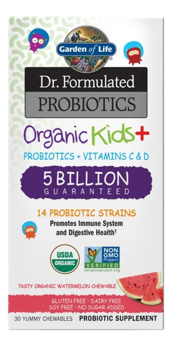 [GOLPRKWM30] Garden of Life Kids Probiotics watermelon 30caps