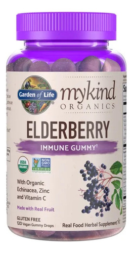 [GOLMKOELD120] Garden of Life My kind organic Elderberries 120gummies