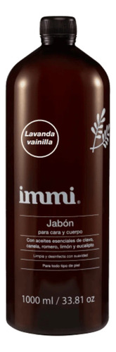 [IMJACACULAVA1000] Immi Jabon para cara y cuerpo Lavanda Vainilla 1000ml