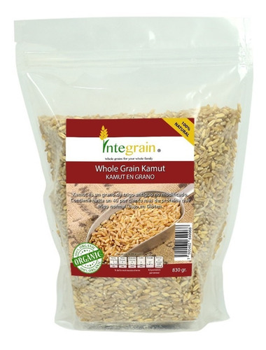 [INTE-11-KAMG-250-F] Integrain Kamut En Grano 830g