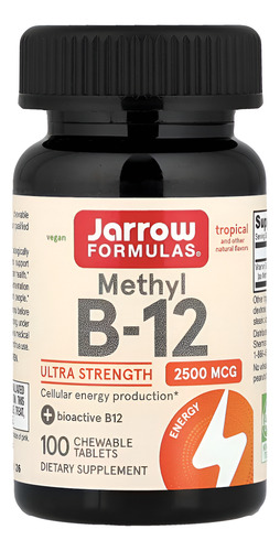 Jarrow Formulas Methyl B12 Ultra strength 100tabs