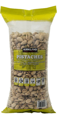 Kirkland Pistaches Tostados Y Salados 1.36kgs