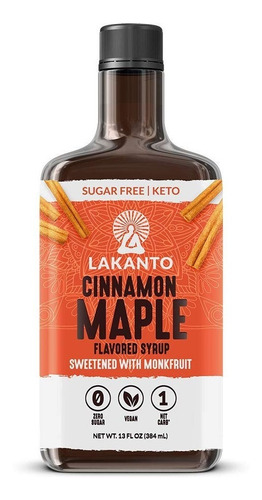 Lakanto Syrup Maple cinnamon Monkfruit 384ml