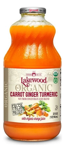 Lakewood Organic Carrot ginger turmeric 946ml