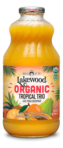 Lakewood Organic Tropical trio juice 946ml