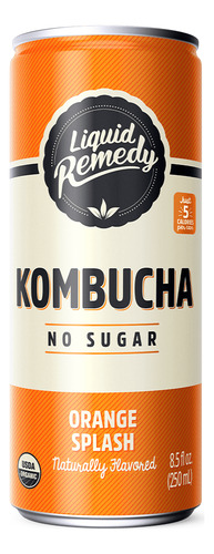 Liquid Remedy Kombucha Orange splash 355ml