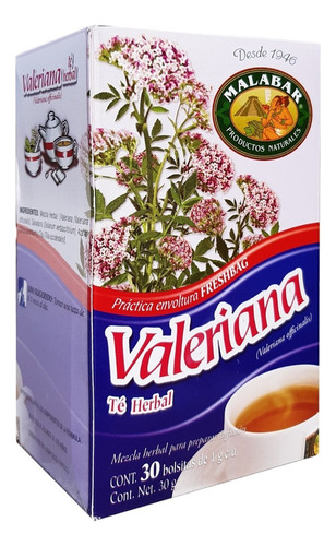 Malabar Te De Valeriana 30bolsitas