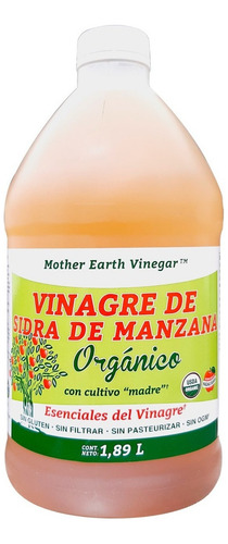 [MEV-25-VSMO-1890-F] Mothers Earth Vinagre De Sidra De Manzana Orgánico 1.89l