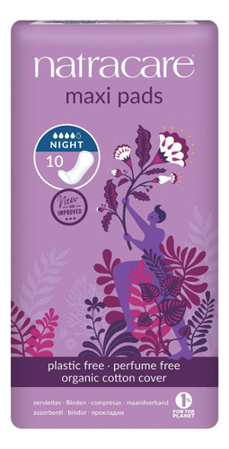 [NACMPN10] Natracare Maxi pads night 10