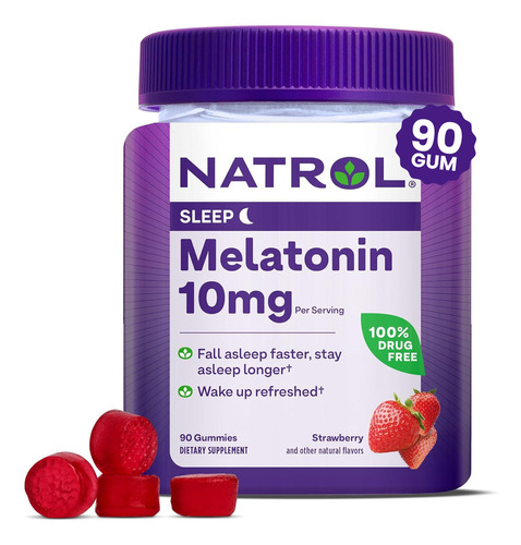 Natrol Melatonin 10mg strawberry 90gummies