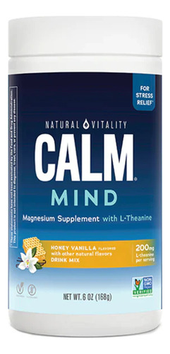 Natural Vitality Calm Honey Vanilla Powder 168g